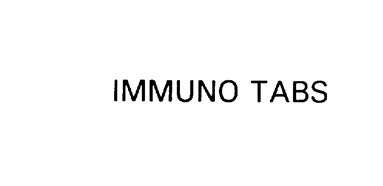  IMMUNO TABS