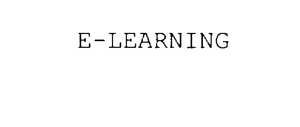 Trademark Logo E-LEARNING