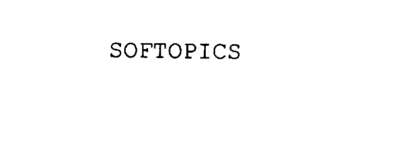 Trademark Logo SOFTOPICS
