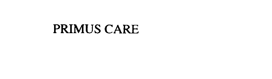 Trademark Logo PRIMUS CARE