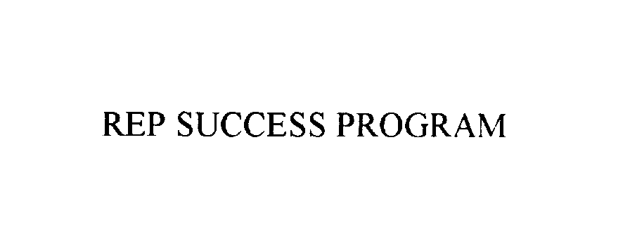  REP SUCCESS PROGRAM