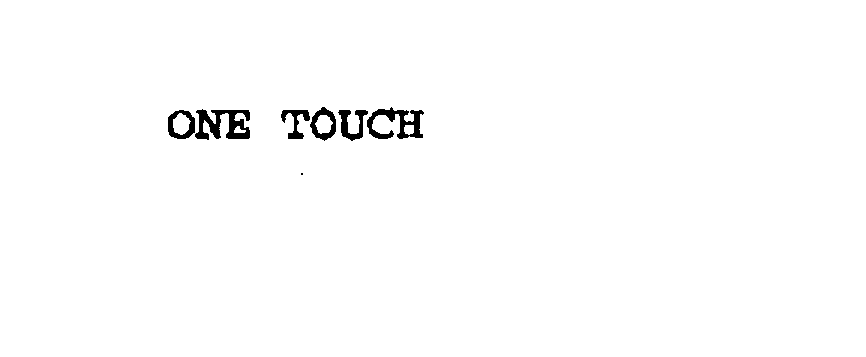  ONE TOUCH