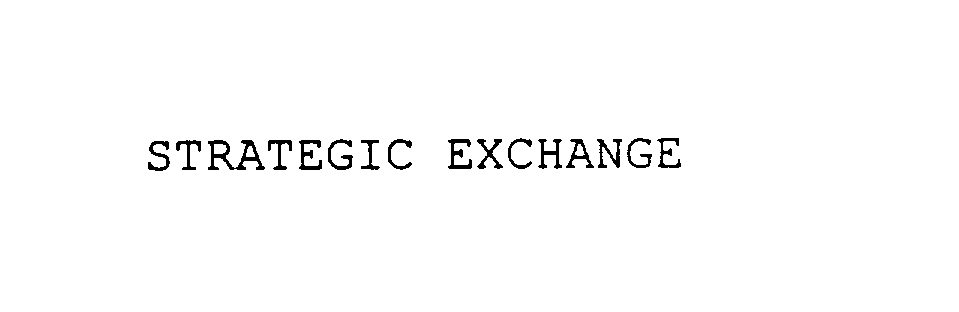 Trademark Logo STRATEGIC EXCHANGE