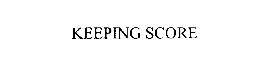 Trademark Logo KEEPING SCORE