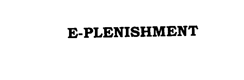 Trademark Logo E-PLENISHMENT