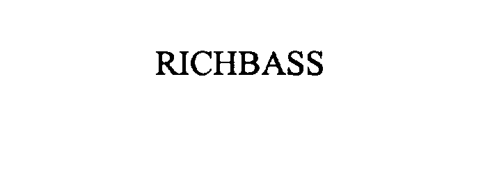 Trademark Logo RICHBASS