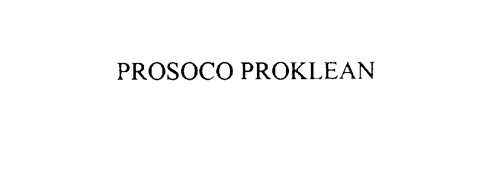  PROSOCO PROKLEAN