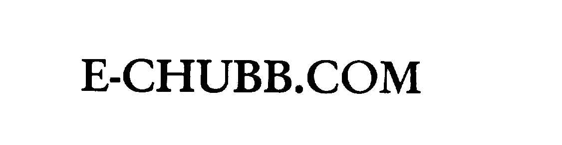 Trademark Logo E-CHUBB.COM
