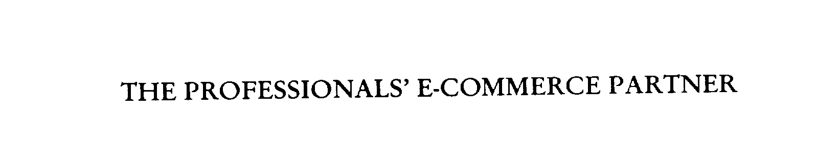 Trademark Logo THE PROFESSIONALS' E-COMMERCE PARTNER