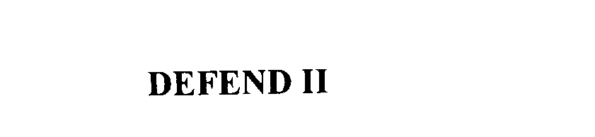 Trademark Logo DEFEND II