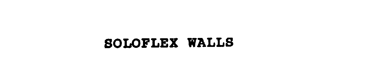  SOLOFLEX WALLS