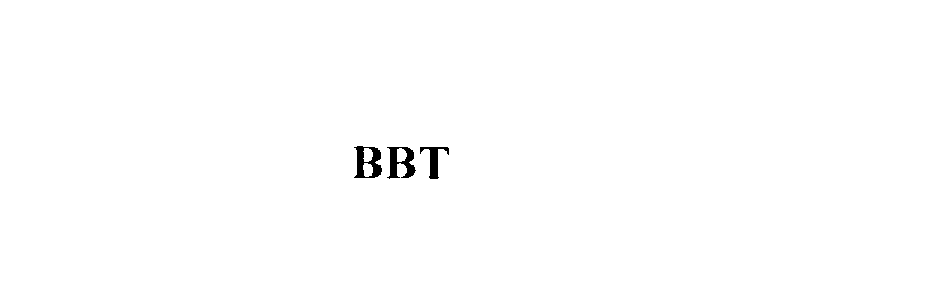 Trademark Logo BBT