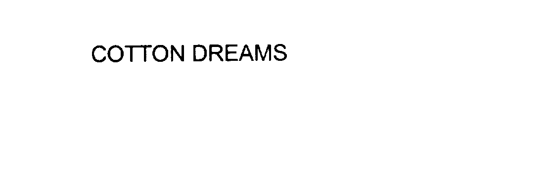 Trademark Logo COTTON DREAMS