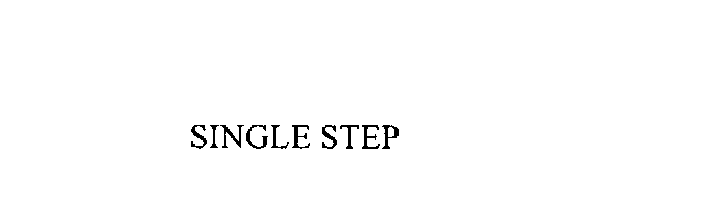 Trademark Logo SINGLE STEP