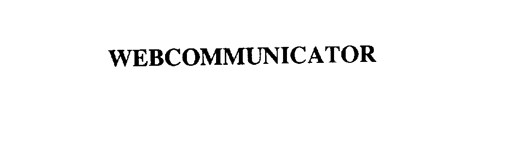 Trademark Logo WEBCOMMUNICATOR