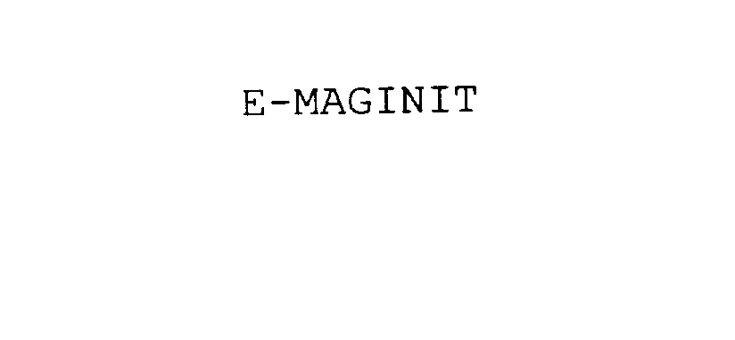 Trademark Logo E-MAGINIT