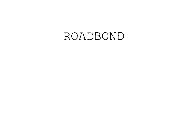 Trademark Logo ROADBOND