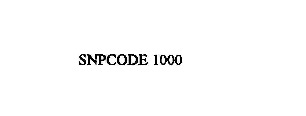  SNPCODE 1000