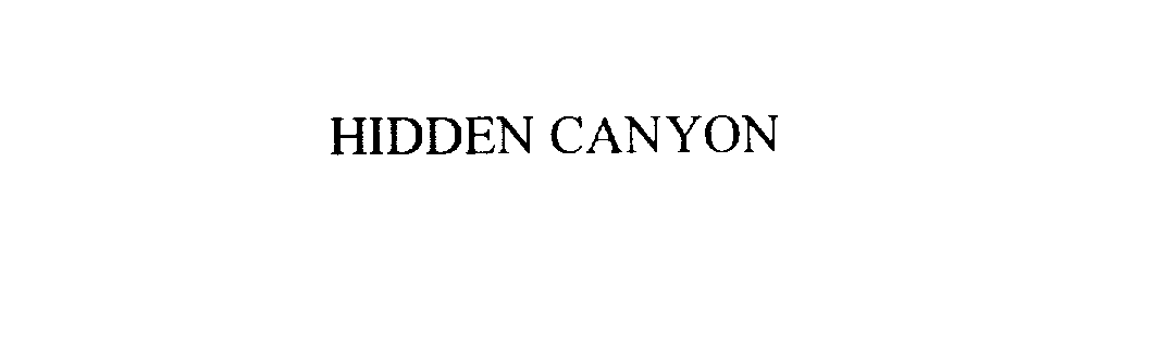  HIDDEN CANYON