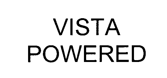 Trademark Logo VISTA POWERED