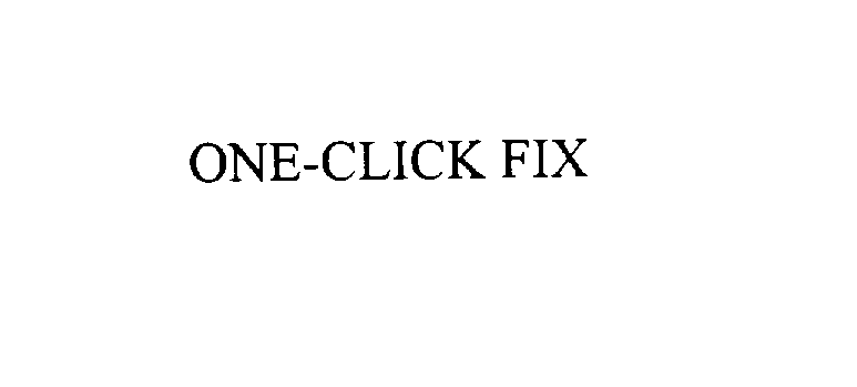 ONE-CLICK FIX