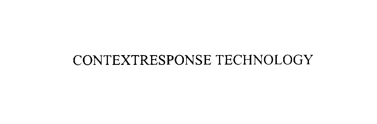 Trademark Logo CONTEXTRESPONSE TECHNOLOGY