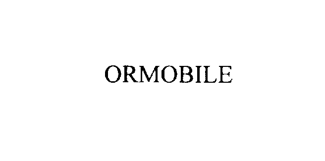 Trademark Logo ORMOBILE