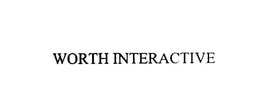 Trademark Logo WORTH INTERACTIVE