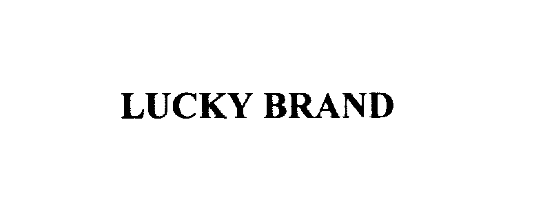 Trademark Logo LUCKY BRAND