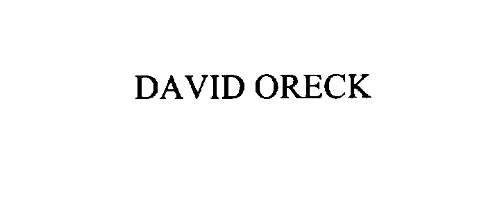 Trademark Logo DAVID ORECK