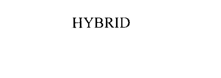 Trademark Logo HYBRID