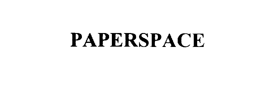 Trademark Logo PAPERSPACE