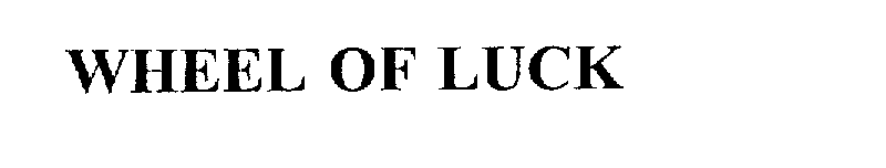 Trademark Logo WHEEL OF LUCK