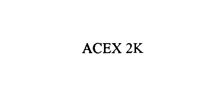 Trademark Logo ACEX 2K