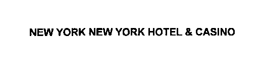  NEW YORK NEW YORK HOTEL &amp; CASINO