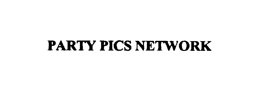 Trademark Logo PARTY PICS NETWORK