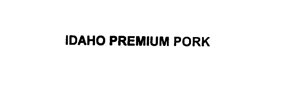 Trademark Logo IDAHO PREMIUM PORK