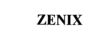 Trademark Logo ZENIX