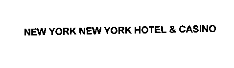 Trademark Logo NEW YORK NEW YORK HOTEL & CASINO