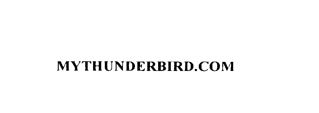  MYTHUNDERBIRD.COM