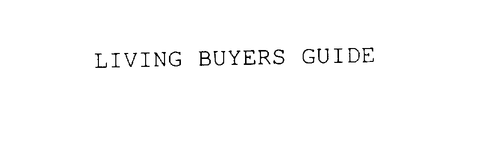  LIVING BUYERS GUIDE