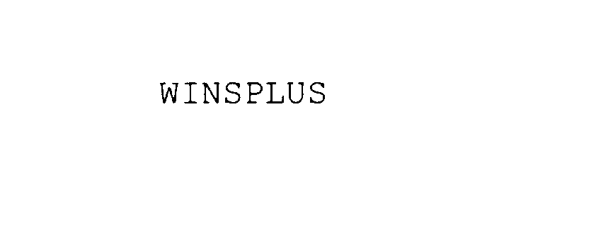 Trademark Logo WINSPLUS