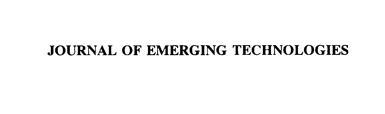  JOURNAL OF EMERGING TECHNOLOGIES