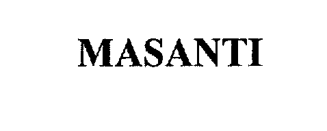 Trademark Logo MASANTI