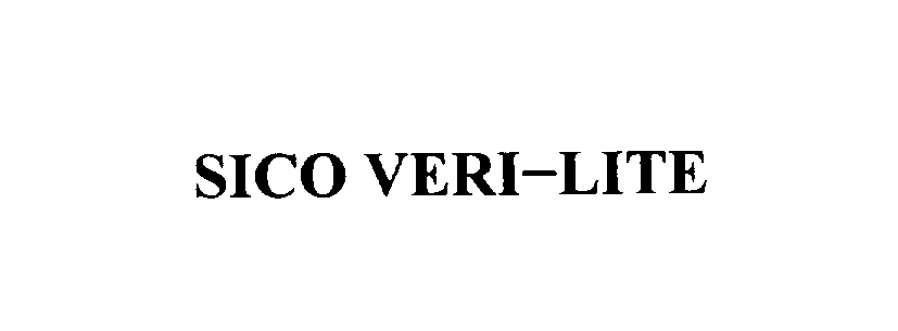 Trademark Logo SICO VERI-LITE
