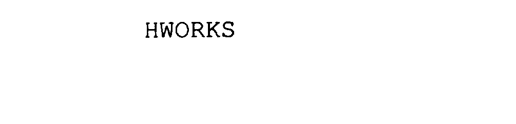 Trademark Logo HWORKS