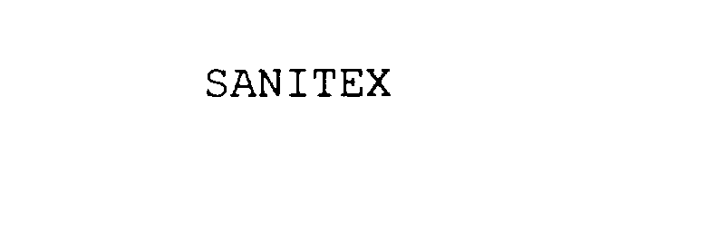 Trademark Logo SANITEX
