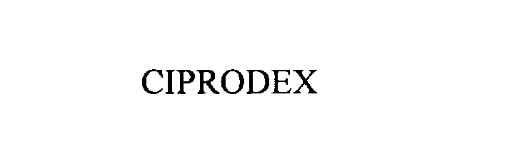 Trademark Logo CIPRODEX