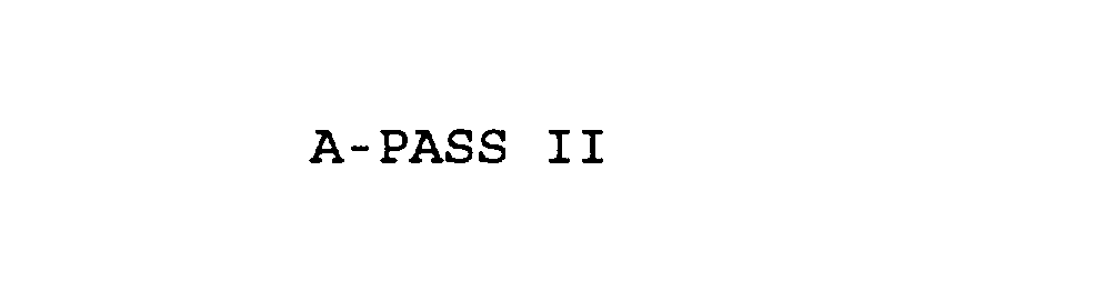  A-PASS II