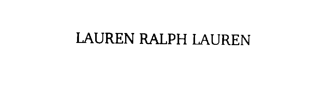 Trademark Logo LAUREN RALPH LAUREN